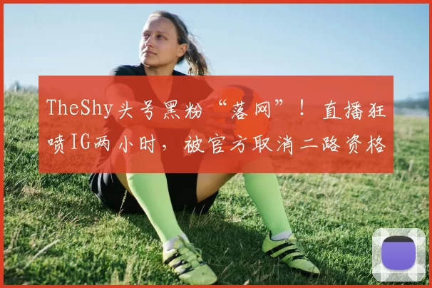 TheShy头号黑粉“落网”！直播狂喷IG两小时，被官方取消二路资格