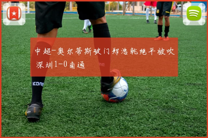 中超-奥尔蒂斯破门郑浩乾绝平被吹 深圳1-0南通